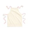 Fairtrade cotton junior craft apron  Natural/Pastel Pink
