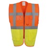 Multi-functional executive hi-vis waistcoat (HVW801) Orange/ Yellow