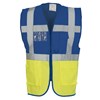 Multi-functional executive hi-vis waistcoat (HVW801) Royal Blue/ Yellow