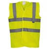 Top cool open mesh 2-band-and-braces waistcoat (HVW120) Yellow
