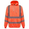 Hi-vis pull-over hoodie (HVK05) Orange