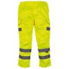 Hi-vis polycotton cargo trousers with knee pad pockets (HV018T/3M) Yellow