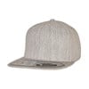 110 fitted snapback (110)  Heather Grey