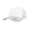 Retro trucker coloured front (6606CF) YP129SWHS Silver/ White/ Silver