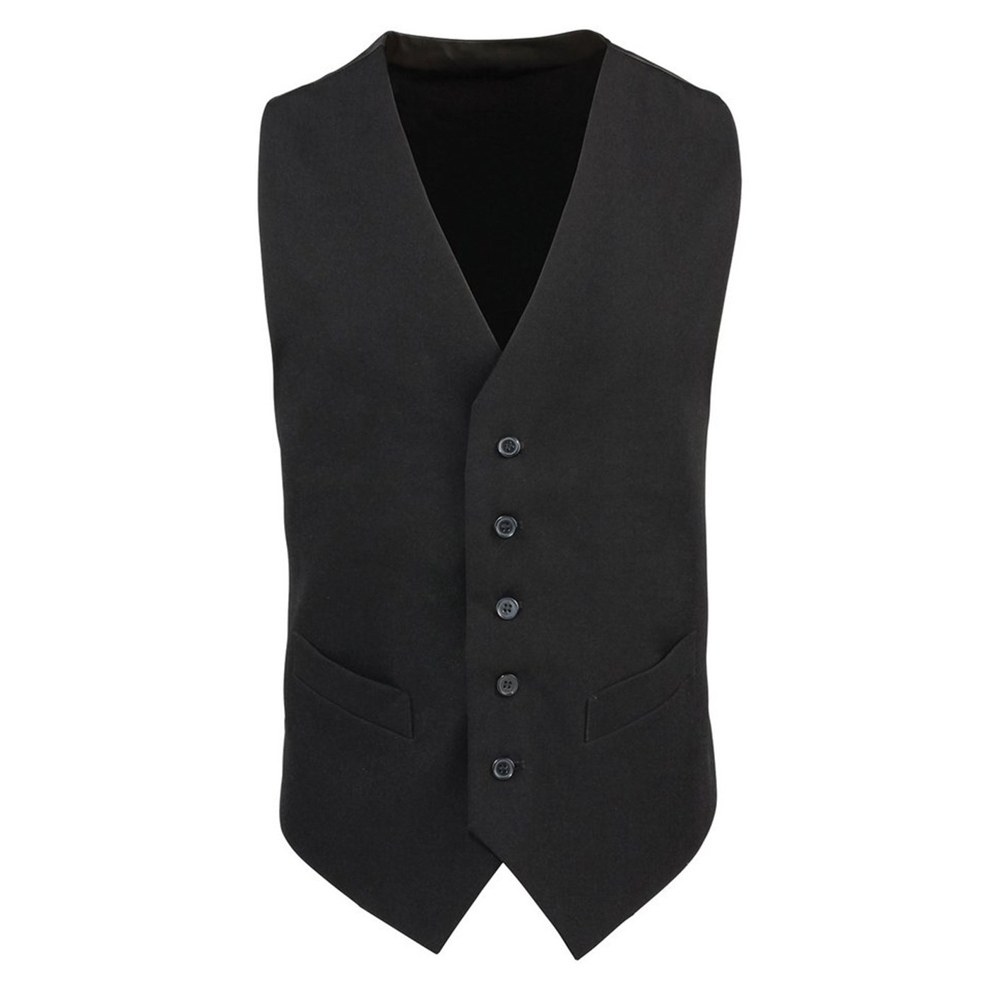 Premier Men's 5 Button Lined Polyester Waistcoat PR622