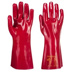 Portwest Fully Coated 35cm PVC Gauntlet Glove