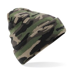 Beechfield Camo Cuffed Beanie Hat