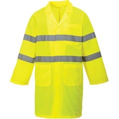Portwest Vest Port Fabric High Visibility Lightweight Coat