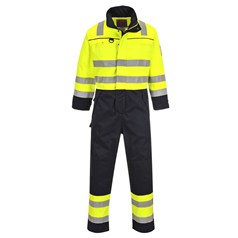 Portwest BizFlame Multi Flame/Chemical Resistant Hi Vis Coverall