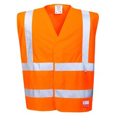 Portwest BizFlame Flame Resistant Work Anti Static Hi Vis Safety Vest