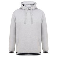 Front Row Hoodie with striped cuffs