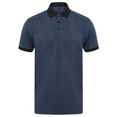 Henbury Contrast triblend polo shirt
