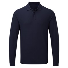 Premier Unisex long sleeve polo shirt, powered by HeiQ Viroblock
