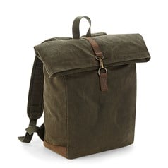 Quadra Heritage waxed canvas backpack