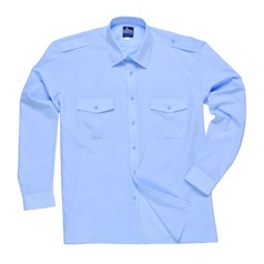 Portwest Cotton Rich Long Sleeve Pilot Shirt