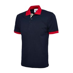 Uneek Unisex Contrast Coloured Polo Shirt