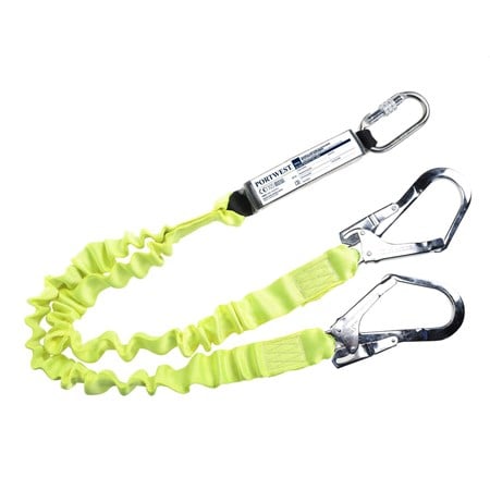Portwest Fall Protection Double Lanyard with Shock Absorber