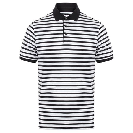 Front Row Striped Jersey polo shirt