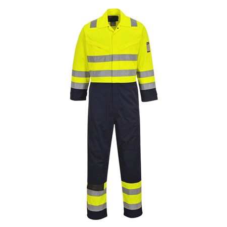 Portwest ModaFlame Anti Static Flame Resistant Hi Vis Coverall 