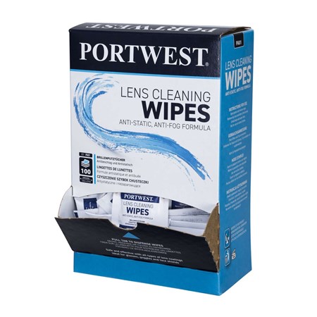 Portwest Eye Protection Lens Cleaning Towelettes