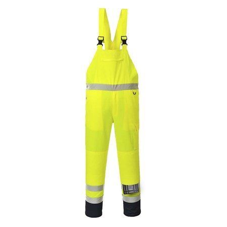 Portwest High Visibility Workwear Unlined Contrast Bib & Brace