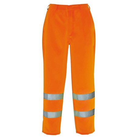 Portwest High Visibility Poly-Cotton Work Trousers