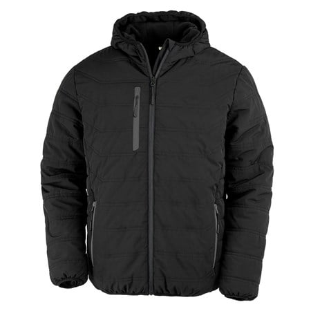 Result Genuine Recycled black compass padded winter jacket
