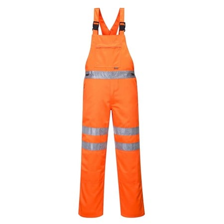Portwest High Visibility Rail Industry Contrast Bib and Brace