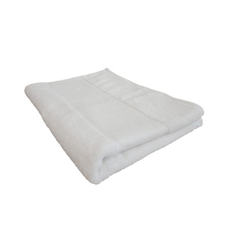 Towel City Organic bath sheet with printable border