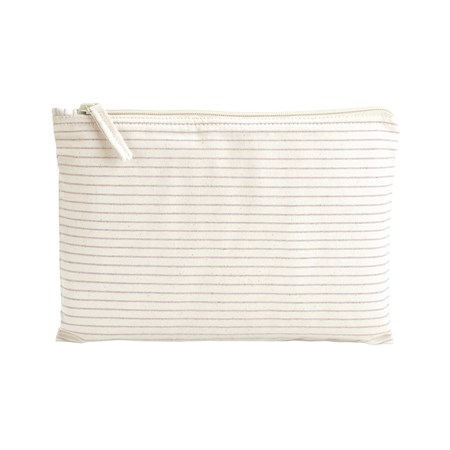 Westford Mill Striped organic accessory pouch