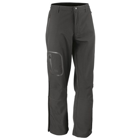 Tech performance softshell trousers Black