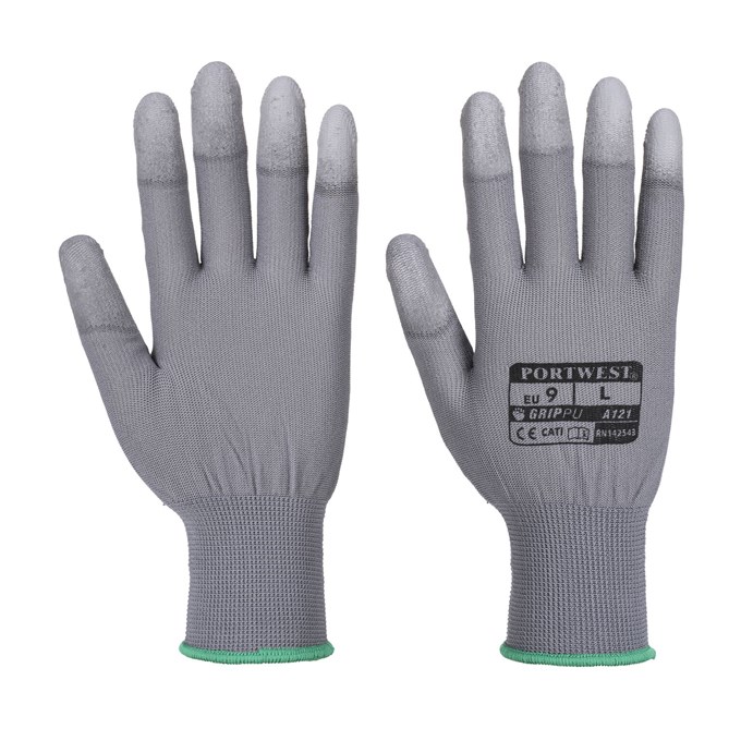Portwest PU Fingertip Dipped Glove -Grey