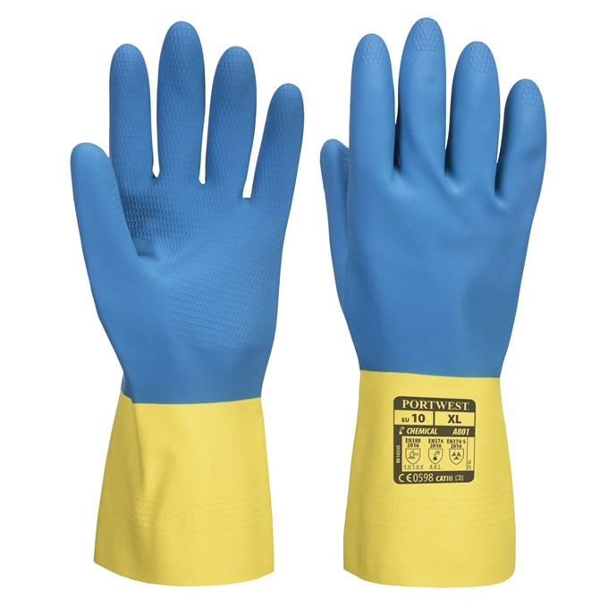 Portwest Double-Dipped Latex Gauntlet A801