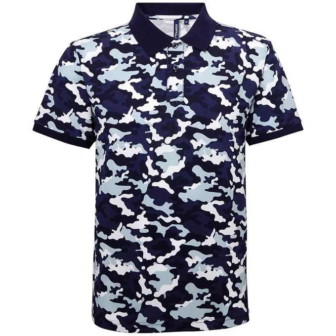 Asquith and Fox Men's Camouflage Piqué Polo Shirt AQ018