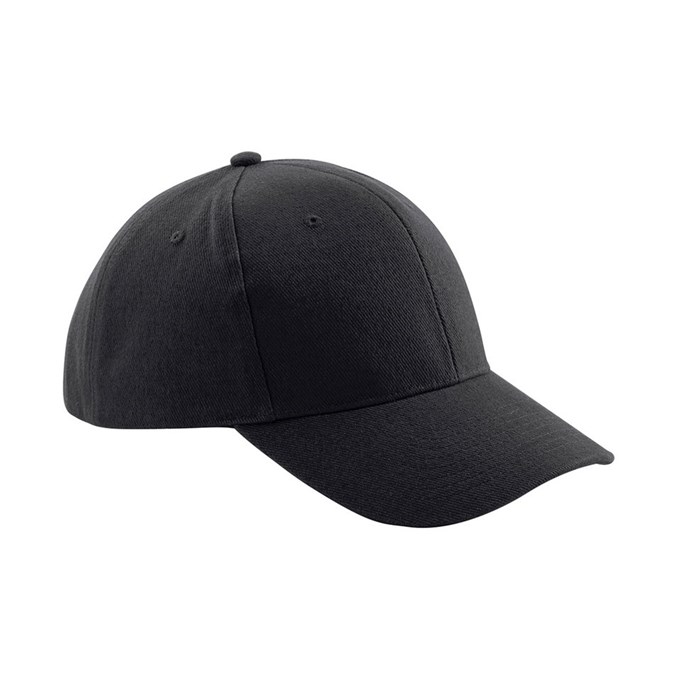 Pro-style heavy brushed cotton cap Black