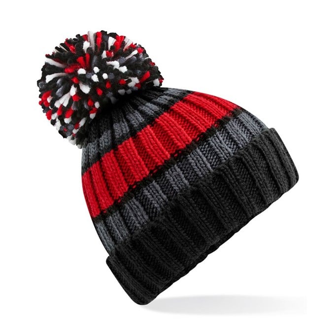 Beechfield Adult's Hygge striped beanie BC392