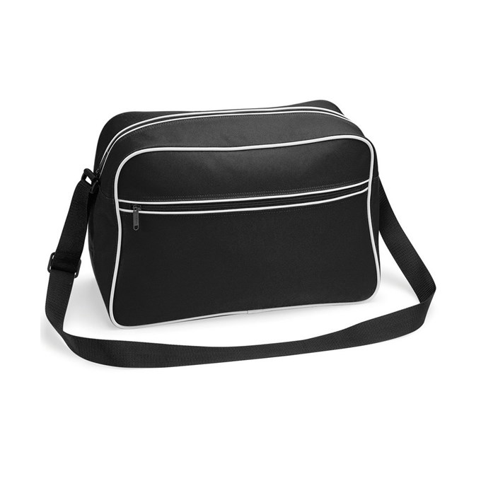 Retro shoulder bag Black/ White