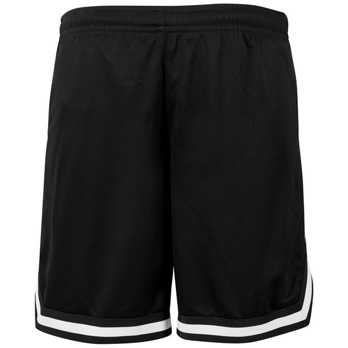 Two-tone mesh shorts BY047BKBW2XL Black/   Black/   White
