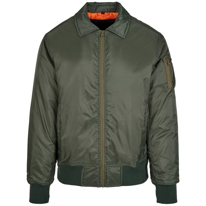 Collar bomber jacket BY157 Dark Olive