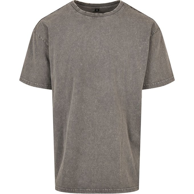 Build Your Brand Adult's Acid washed heavy oversized tee BY189