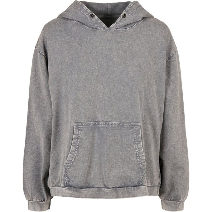 Build Your Brand Women's acid washed oversized hoodie BY194