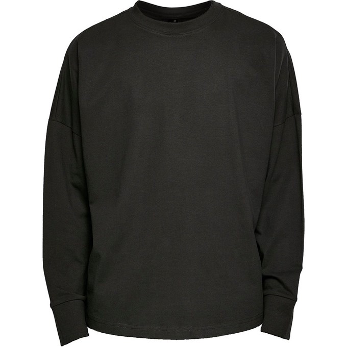 Build Your Brand Men's Oversize cut on sleeve long sleeve Sweatshirt BY198