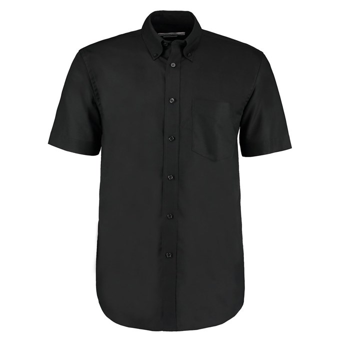 Workplace Oxford shirt short sleeved Black