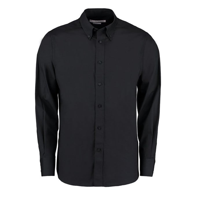 City business shirt long sleeve Black