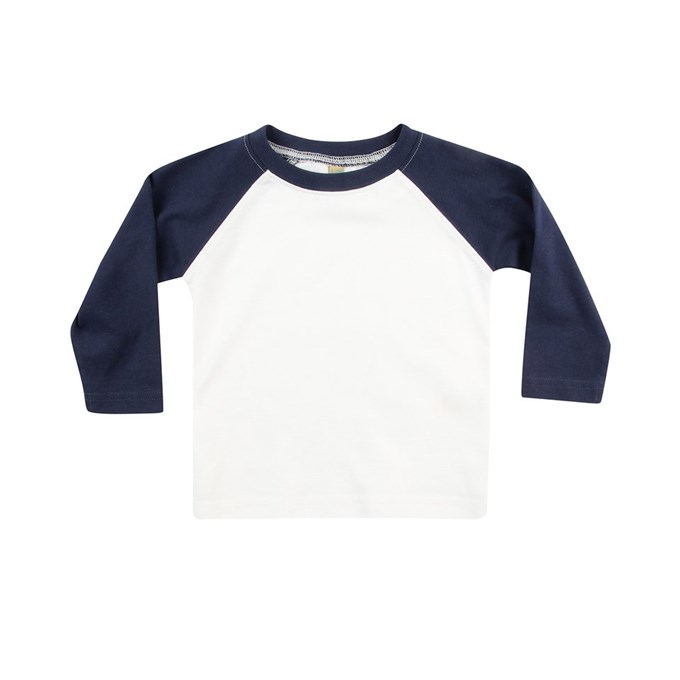Long sleeve baseball t-shirt LW25TWHNY06 White/   Navy