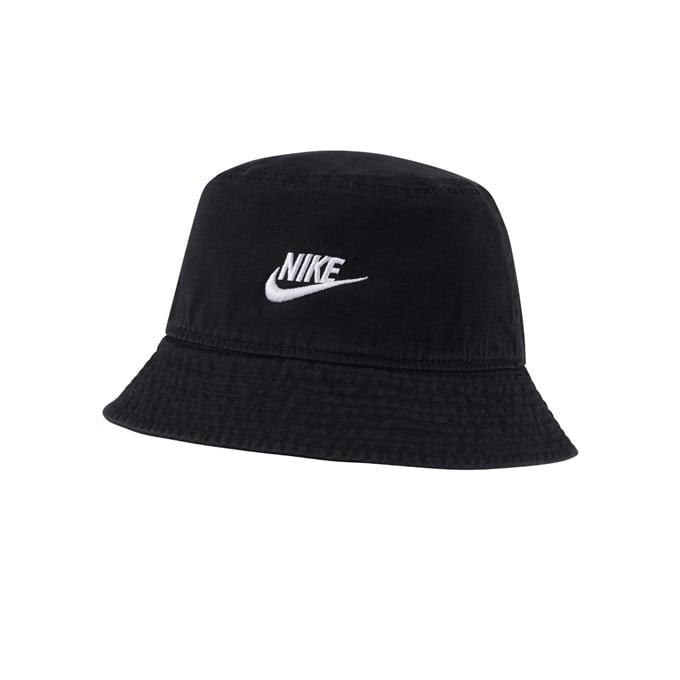 Nike Sportswear washed bucket hat NK383 Black/White