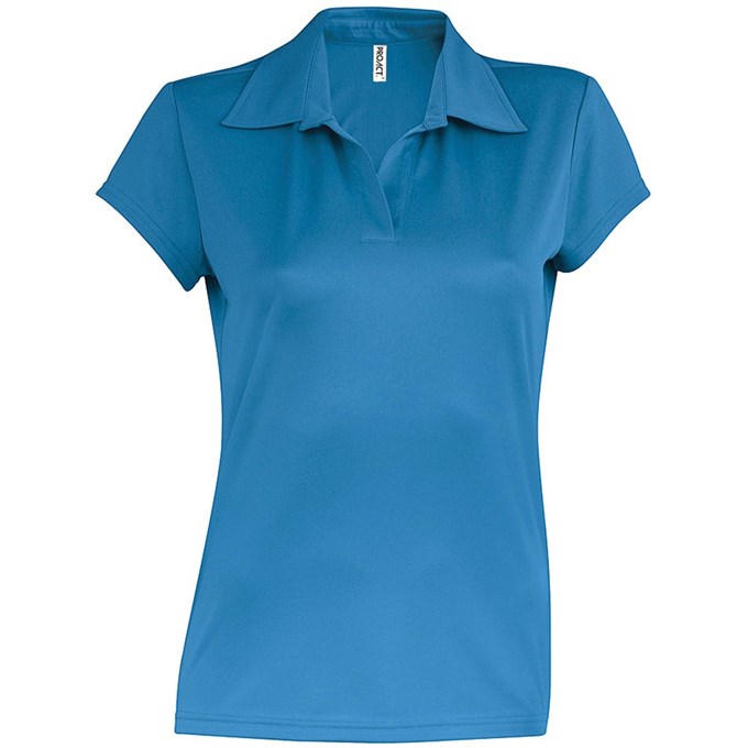 Women's polo shirt Aqua Blue