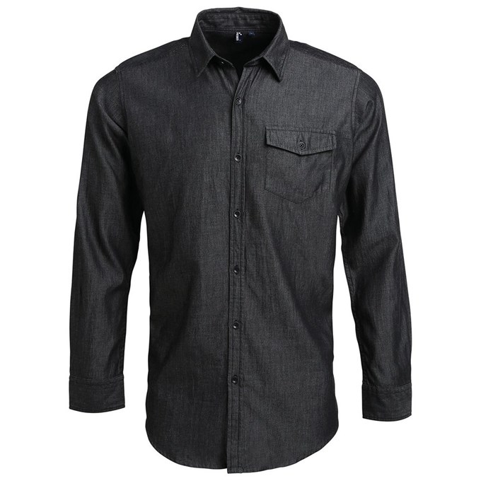 Jeans stitch denim shirt PR222BKDE2XL Black Denim