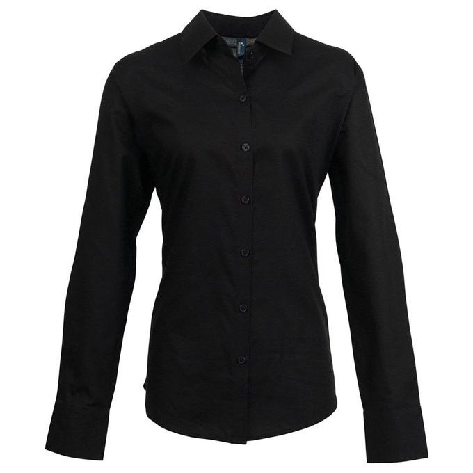 Women's signature Oxford long sleeve shirt Black