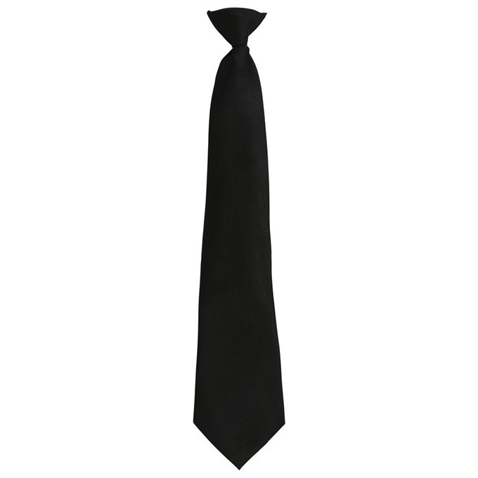 Colours fashion clip tie Black